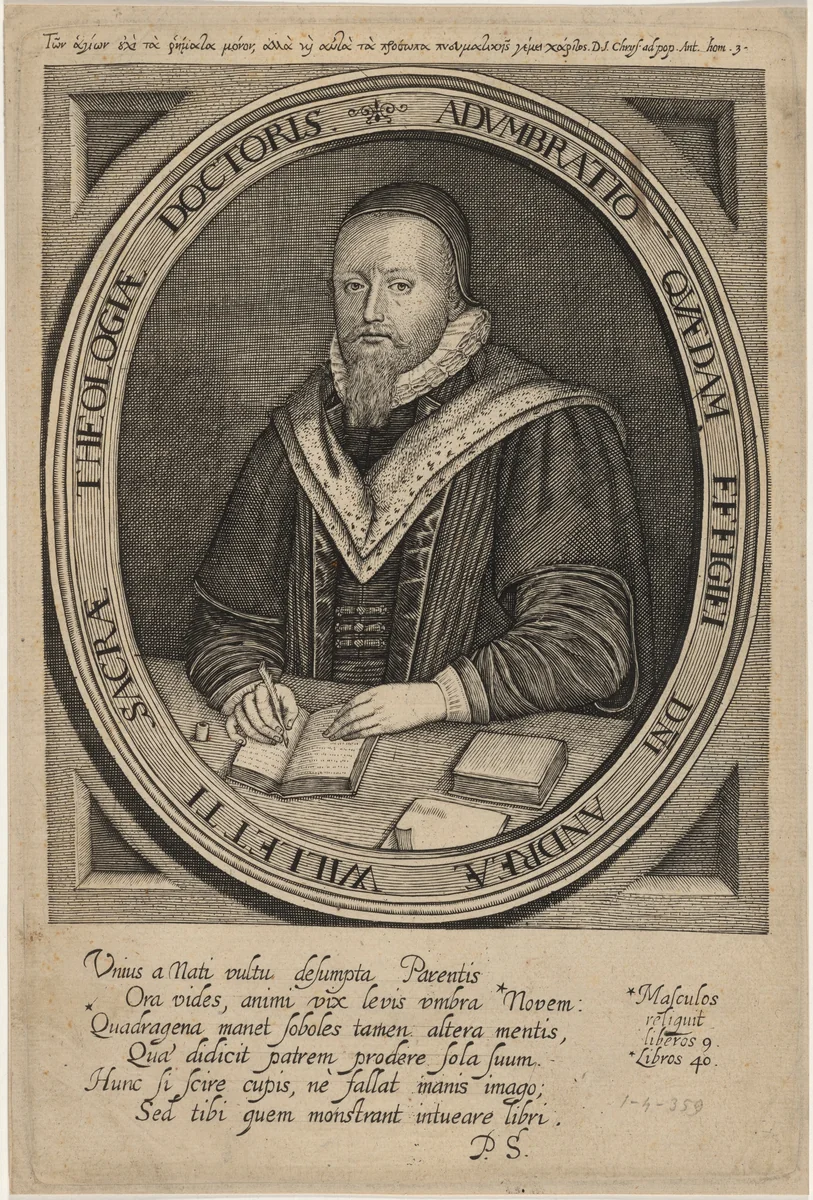 Andrew Willet, D.D., Controversionalist by Unknown 19th Century, print, 1634