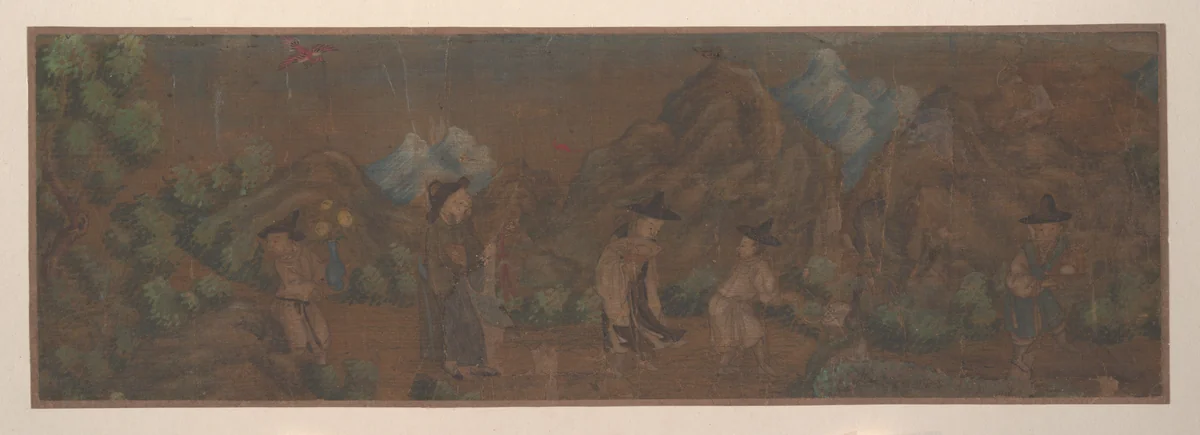 Landscape Painting of Figure in Woodland Setting by Unidentified Artist, painting, 1644-1911
