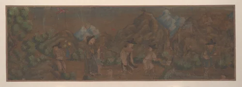 Landscape Painting of Figure in Woodland Setting by Unidentified Artist, painting, 1644-1911