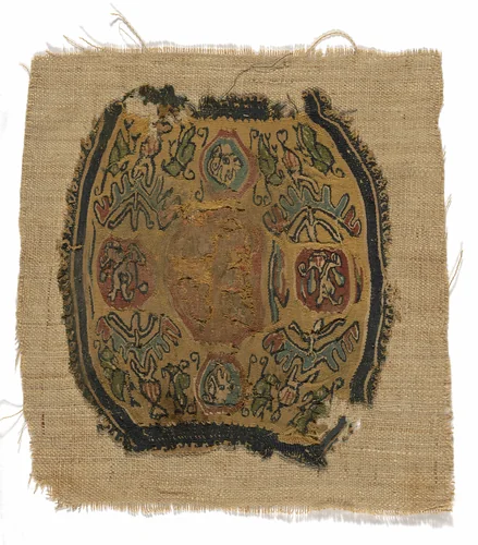 Roundel by Coptic Egypt, textile, 501-800