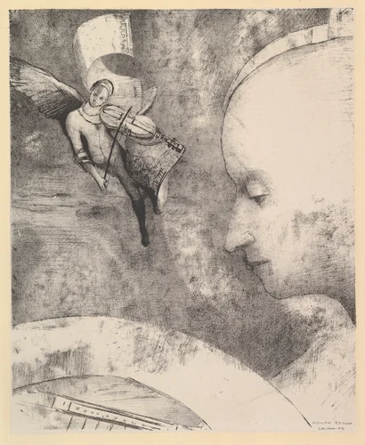 The Celestial Art by Odilon Redon, print, 1894