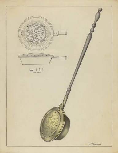 Warming Pan by Jack Staloff, index of american design, 1939