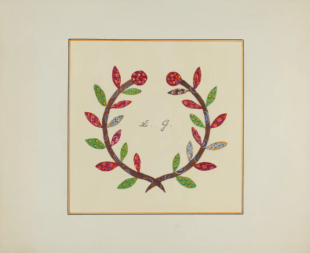 Pieced Autograph Quilt (1 Piece) by Margaret Linsley; Cornelius Christoffels, index of american design, 1936