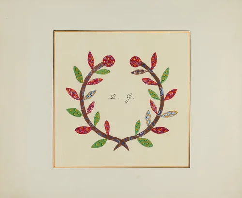 Pieced Autograph Quilt (1 Piece) by Margaret Linsley; Cornelius Christoffels, index of american design, 1936