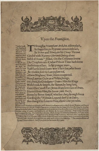 Text from Drayton's Poly-olbion by Unknown 19th Century, print, 1612-1622
