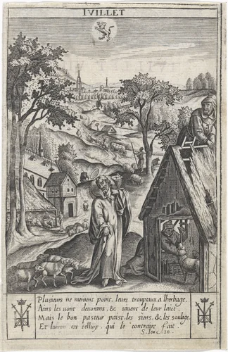 Juli by Jan Gerritsz Swelinck, print, 1624-1645