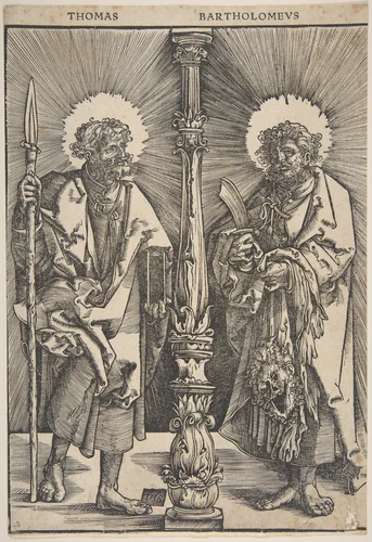 Sts. Thomas and Bartholomew by Monogrammist G.Z., print, 1518