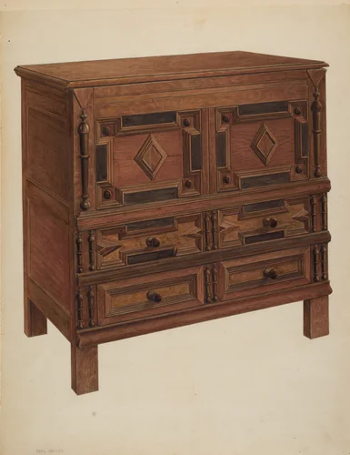 Chest with Two Drawers by Charles Squires; Harry Eisman, index of american design, 1939
