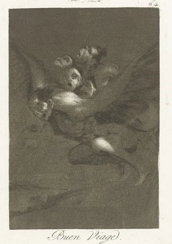 Goede reis by Francisco de Goya, print, 1797-1799