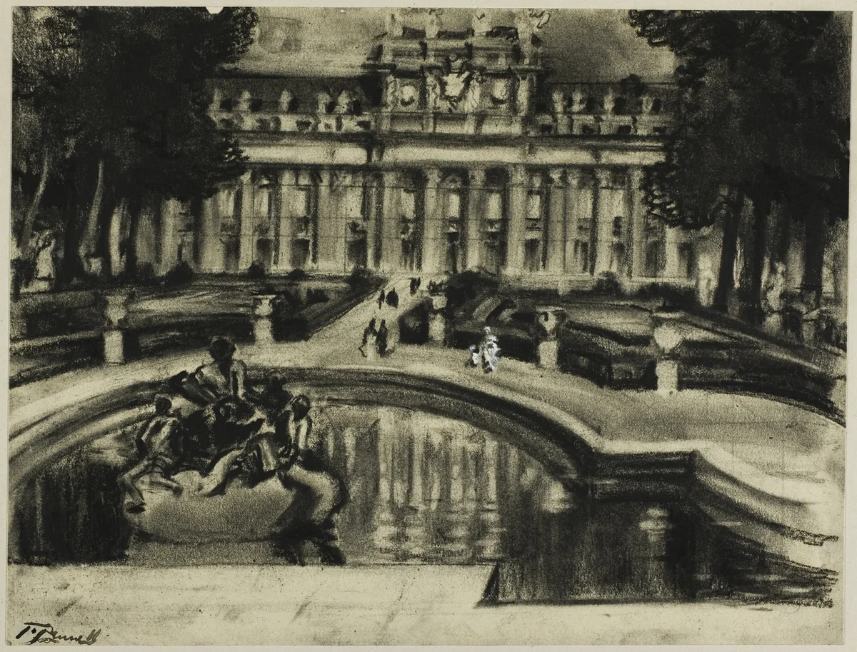 Palace La Granga by Joseph Pennell, drawing, 1898-1908