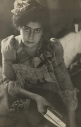 Girl Reading Keats by Edward Steichen, photograph, 1898