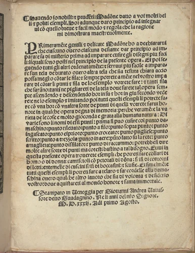 Esemplario di Lauori..., page 14 (verso) by Giovanni Andrea Vavassore, book, 1532