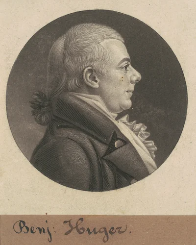 Benjamin Huger by Charles B. J. Févret de Saint-Mémin, print, 1805