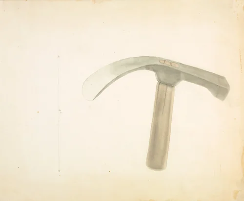 Hand Forged Adze by Donald Streeter, index of american design, 1936