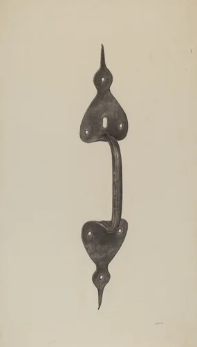 Door Handle by Jacob Lipkin, index of american design, 1941
