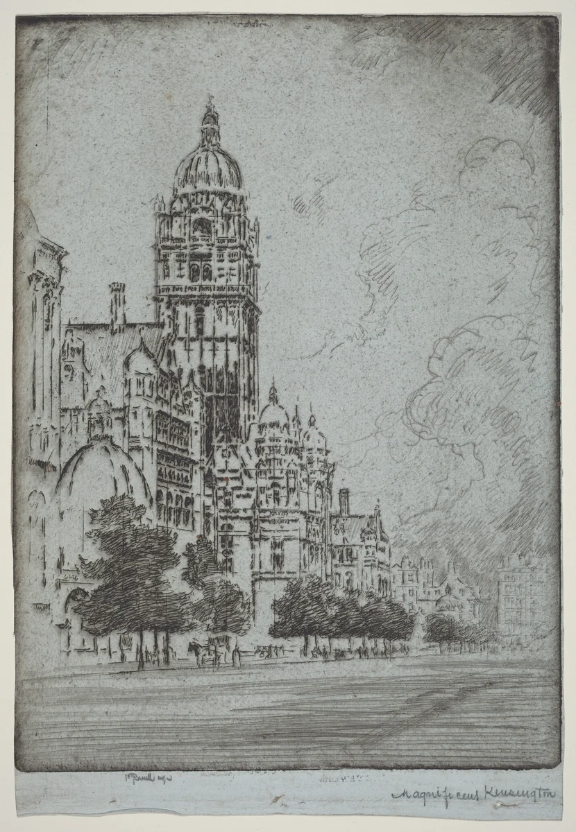 Magnificent Kensington by Joseph Pennell, print, 1904