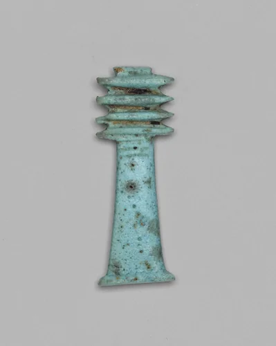 Amulet of Djed Column by Egyptian, metalwork, -664--332
