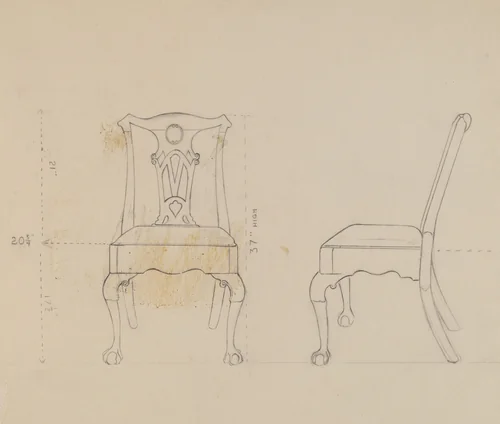Chair by Ruth Bialostosky, index of american design, 1936