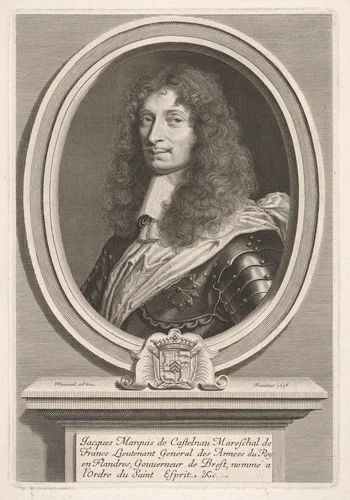 Le Maréchal de Castelnau (Jacques II de Castlenau, dit de Mauvissière) by Robert Nanteuil, print, 1658