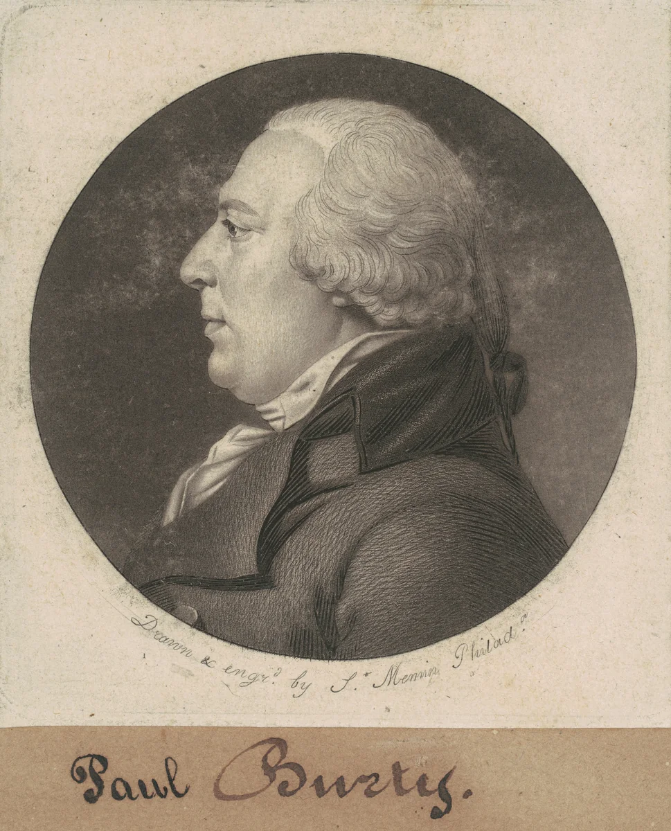 Paul Busti by Charles B. J. Févret de Saint-Mémin, print, 1807