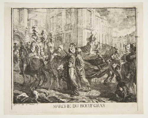 Untitled by Gabriel de Saint-Aubin, print, 1750