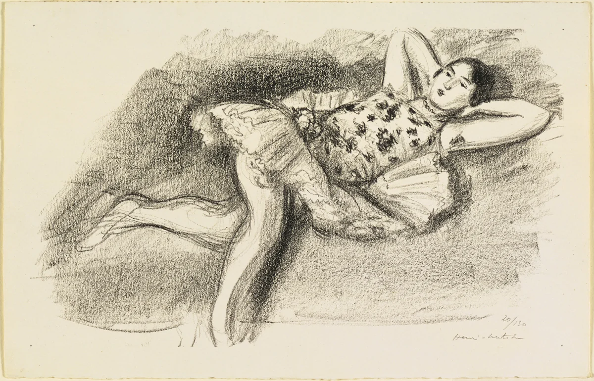 Untitled from Ten Dancers (Dix Danseuses) by Henri Matisse, print, 1927