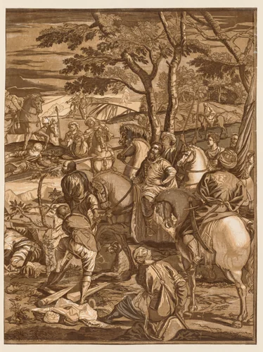 Crucifixion by John Baptist Jackson, print, 1741