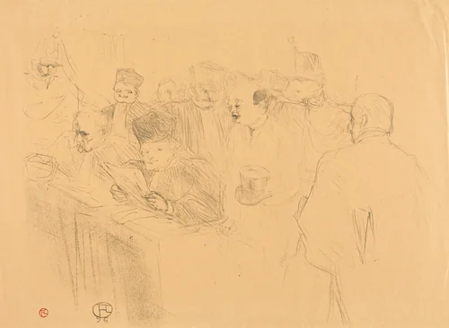Soudais Deposition (Déposition Soudais) by Henri de Toulouse-Lautrec, print, 1896