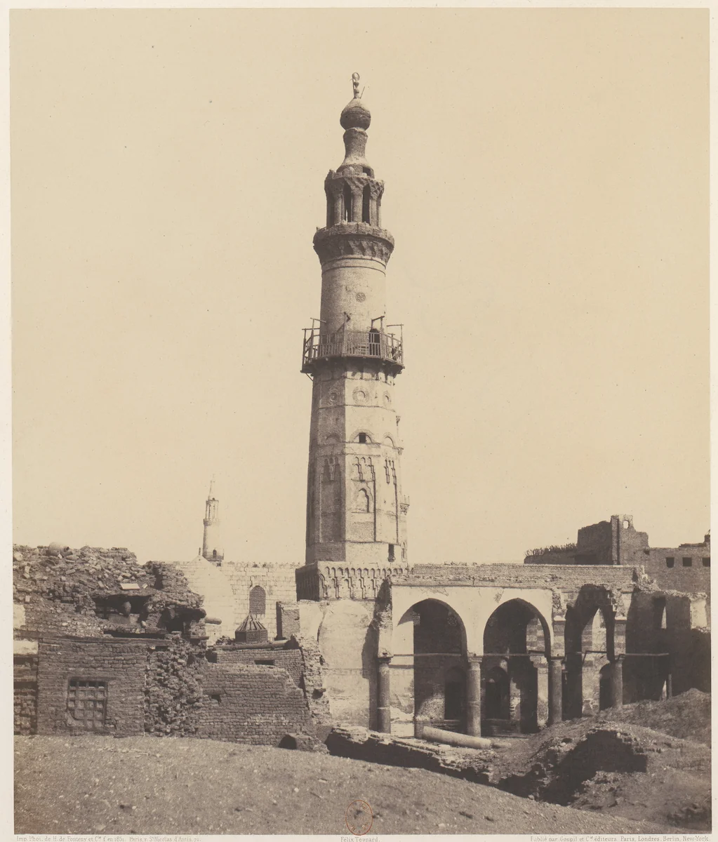 Djirdjeh, Mosquée en Ruines Sur le Bord du Nil by Félix Teynard, photograph, 1851-1852
