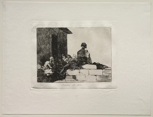 The Horrors of War: Appeals are in Vain by Francisco de Goya, print, 1810-1820