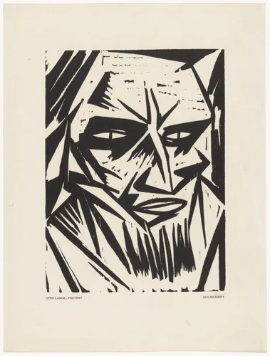 Portrait (Porträt) (plate, preceding p. 321) from the periodical Das Kunstblatt, vol. 1, no.11 (Nov 1917) by Otto Lange, print, 1917