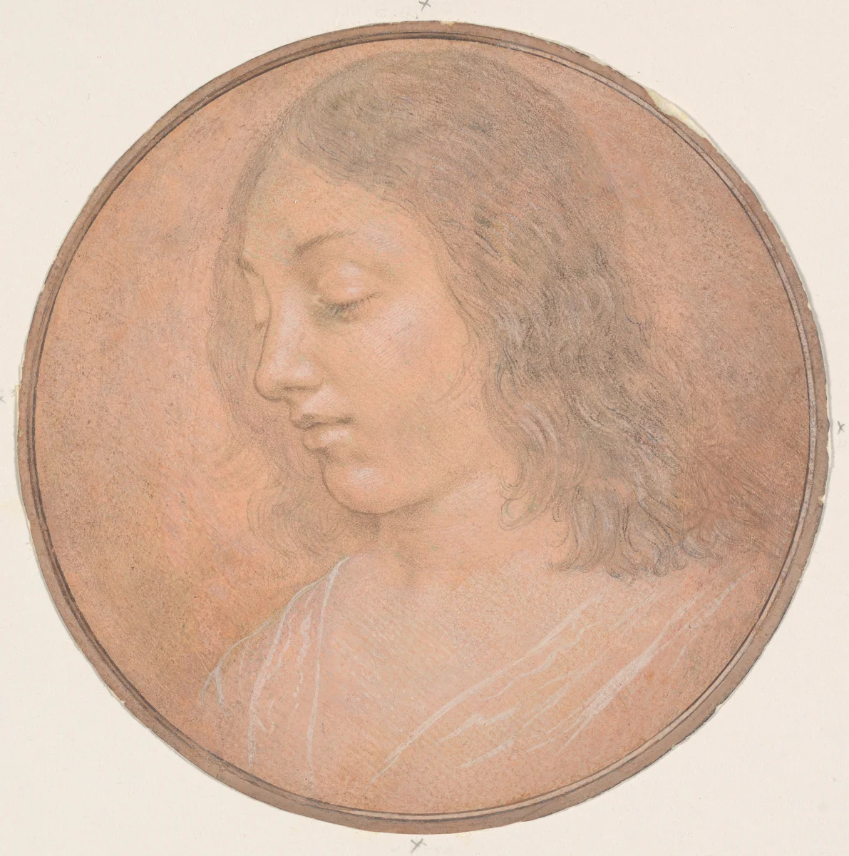 Head of a Young Woman by Lorenzo di Credi, drawing, 1479-1537