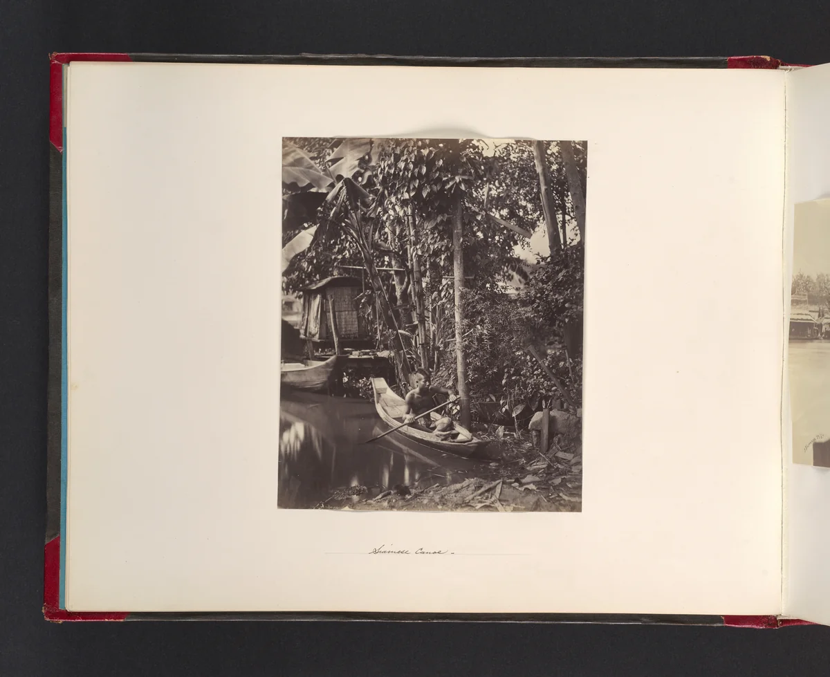 Siamese Canoe by John Thomson, photograph, 1865