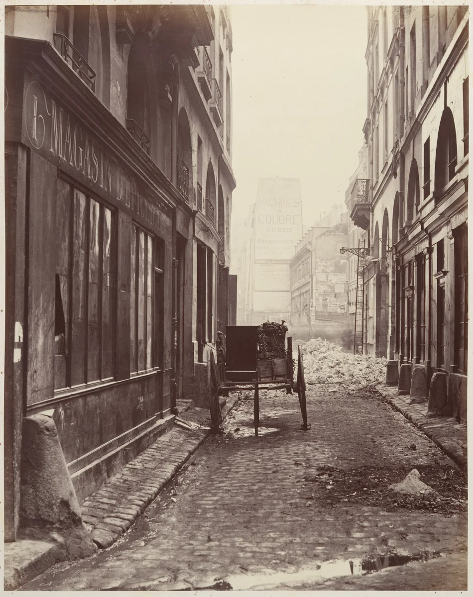 Rue Estienne, de la rue Boucher by Charles Marville, photograph, 1862-1865