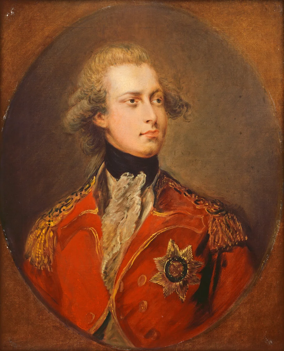 George IV as Prince of Wales by Gainsborough Dupont, painting, 1781