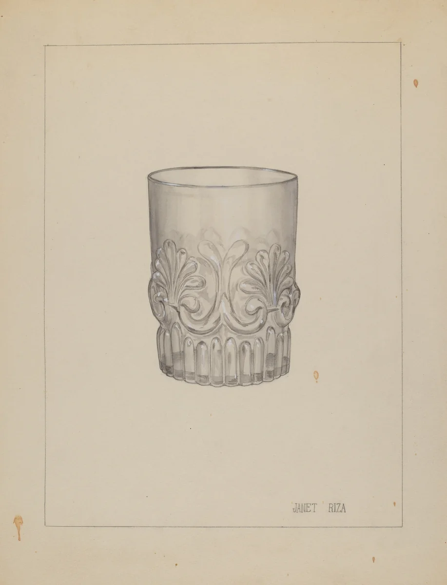 Tumbler by Janet Riza, index of american design, 1937