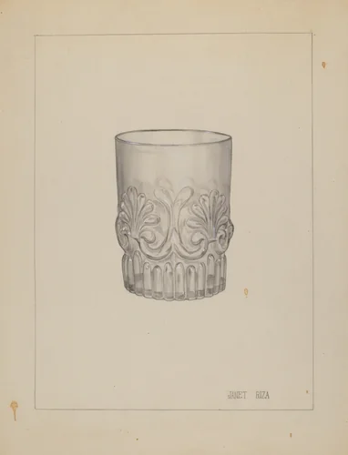 Tumbler by Janet Riza, index of american design, 1937