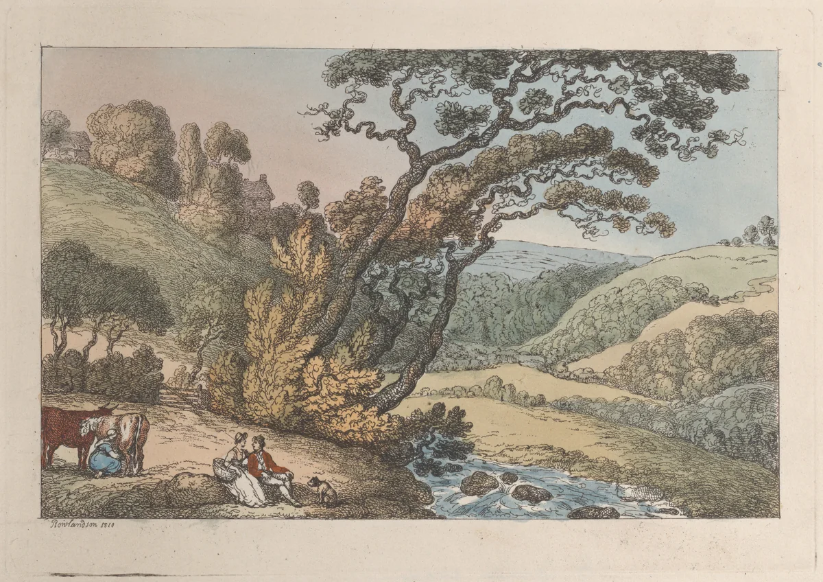 A Cornish View by Thomas Rowlandson, print, 1810