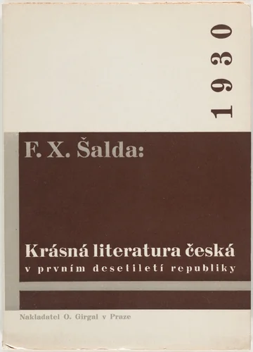 Krásná literatura česká v prvním desetiletí republiky by Karel Teige, design, 1930