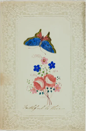 Faithful to Thee (valentine) by Unknown Artist, other, 1845-1855