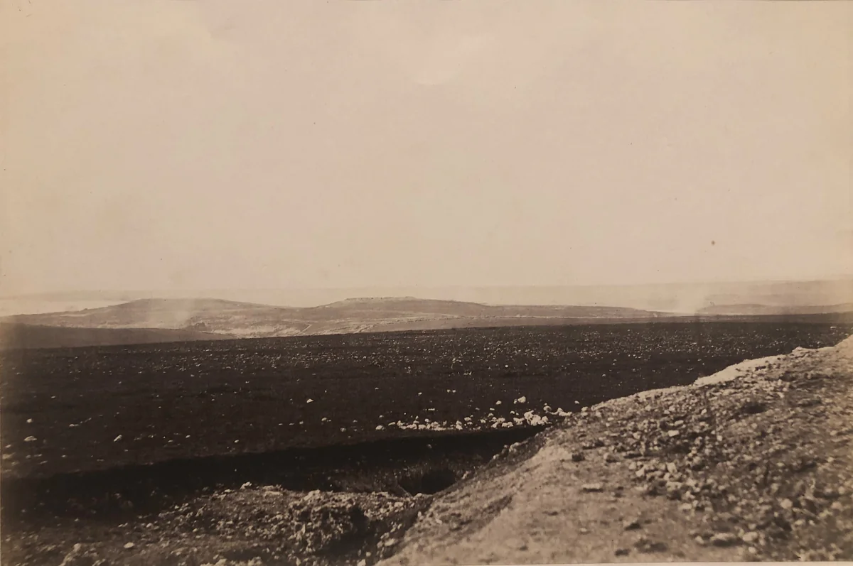 The Mamelon and Malakoff from front of Mortar Battery by Roger Fenton, photograph, 1855