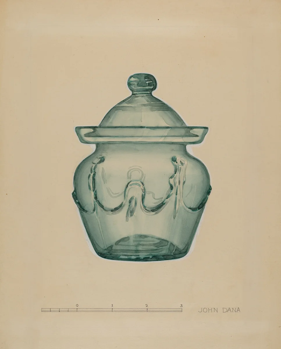 Sugar Bowl by John Dana, index of american design, 1936