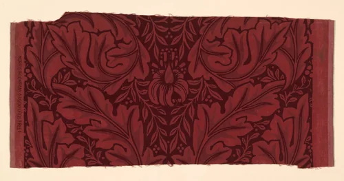 Acanthus by William Morris, textile, 1876