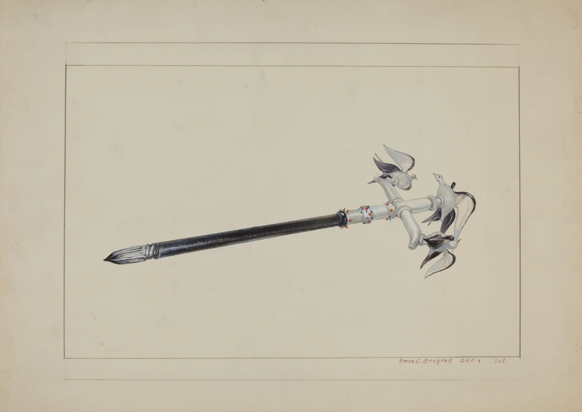 Glass Pen by Amos C. Brinton, index of american design, 1935-1942