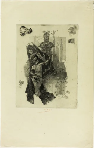 The Modesty of Sodom by Félicien Rops, print, 1888
