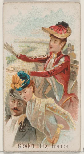 Grand Prix, France, from the Holidays series (N80) for Duke brand cigarettes by W. Duke, Sons & Co., print, 1890
