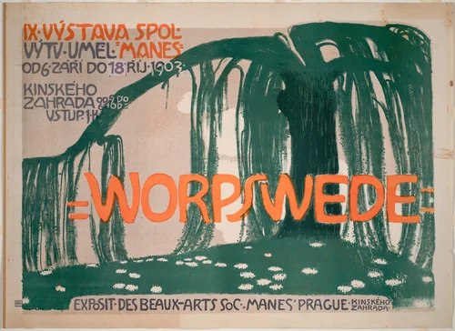 Worpswede (Poster for a Beaux-Arts Society Exposition) by Jan Preisler, design, 1903