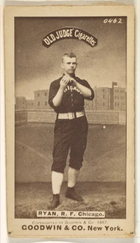 Ryan, Right Field, Chicago, from the Old Judge series (N172) for Old Judge Cigarettes by Goodwin & Company, photograph, 1887