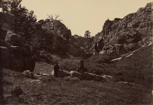 Plate 10. Devil's Gate, Dale Creek Canon by Andrew Joseph Russell, photograph, 1869