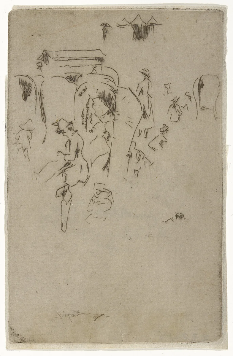 Windstoelen, Scheveningen by Walter Richard Sickert, print, 1887